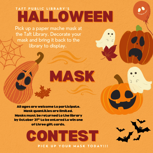 Orange Brown Bold Illustrative Pumpkin Carving Contest Poster (500 x 500 px)