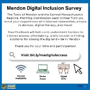 Mendon Digital Inclusion Survey - Facebook Flyer bit.ly/madigitalaccess